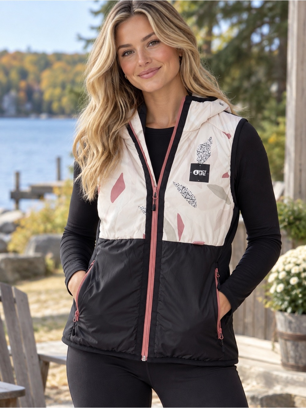 Picture Organic Clothing Lea Vest LT Petals size Medium
